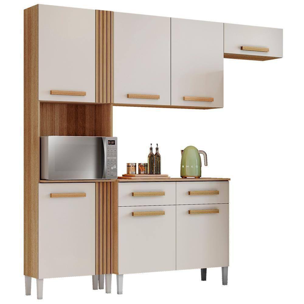 Cozinha Compacta Com Balcao 2012155x51 Atacama Off White Armoveis Atacama Off White