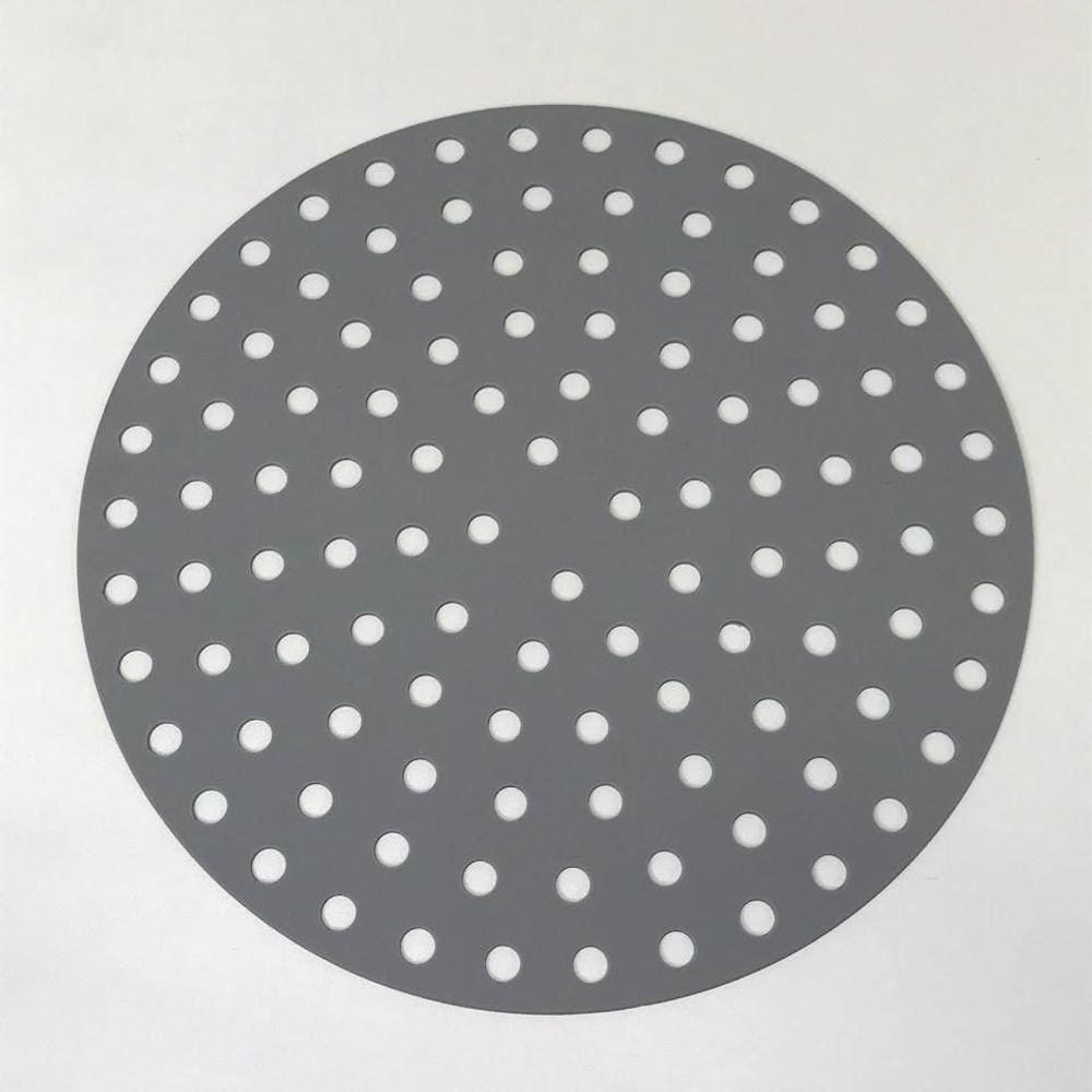 Tapete Redondo De Silicone Protetor Air Fryer 19,5Cm - Ad