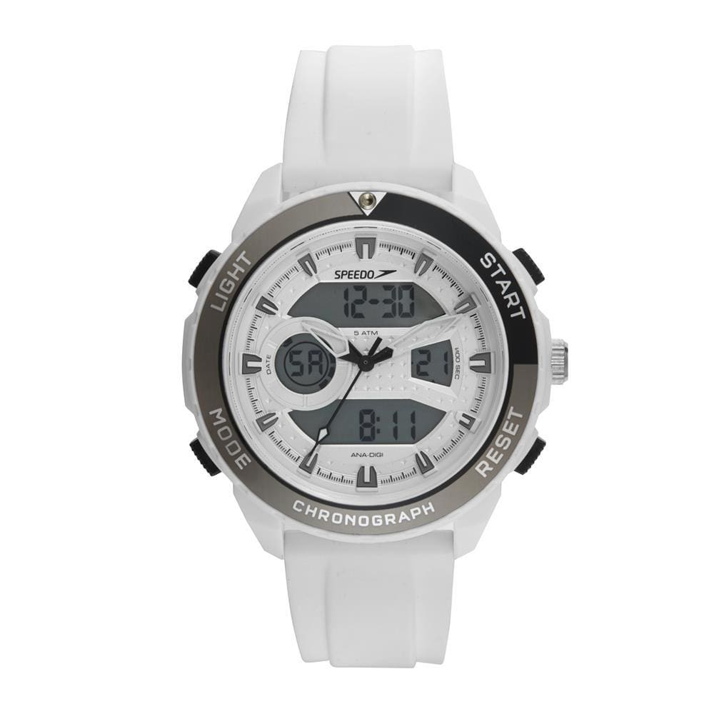 Relógio Speedo Masculino Ref: 15066g0evnv2 Esportivo Anadigi Branco