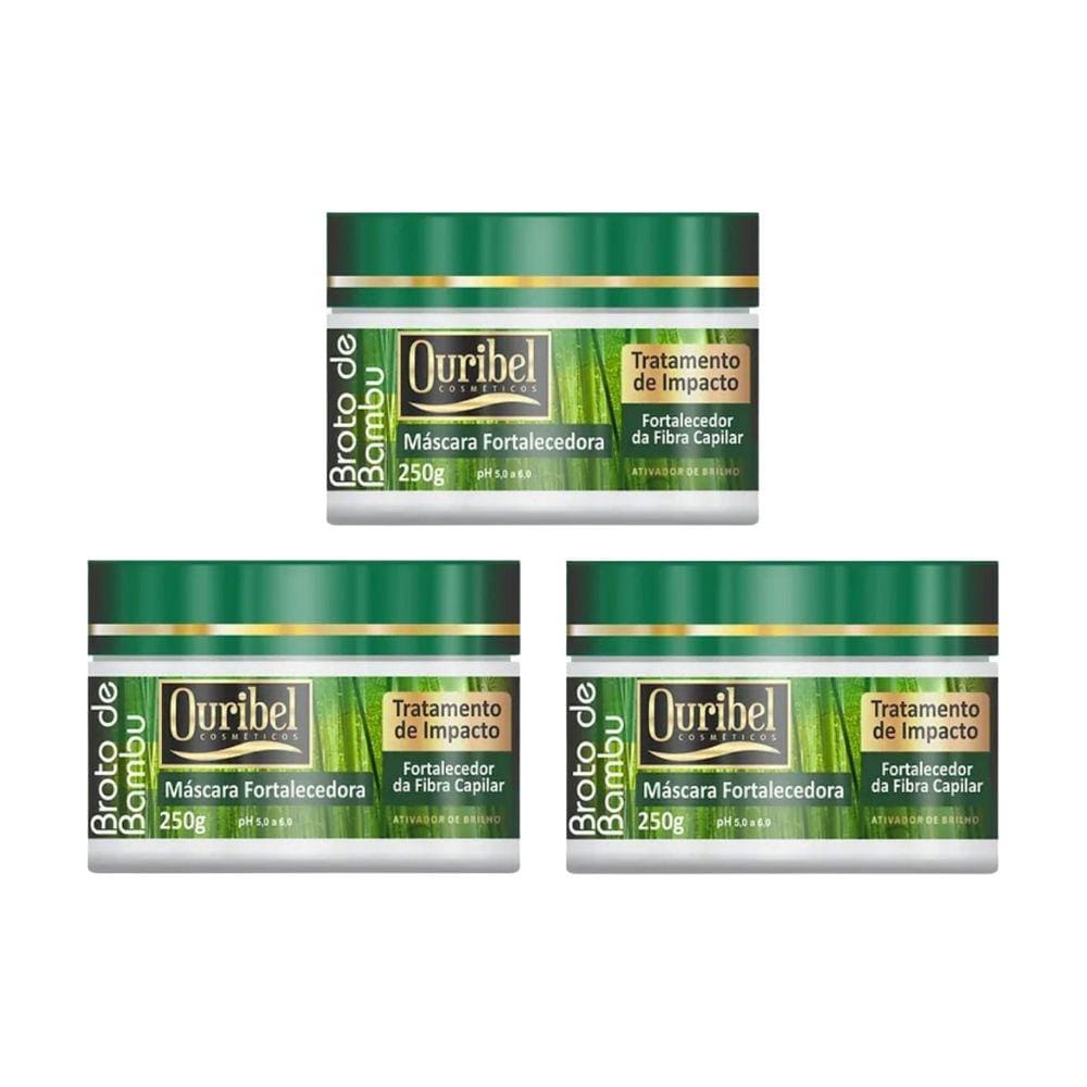 Mascara Ouribel Broto de Bambu 250g - Kit C/ 3un