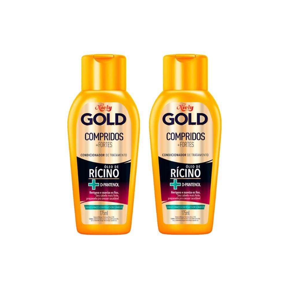 Condicionador Niely Gold 175ml Compridos+Fortes - Kit C/ 2un