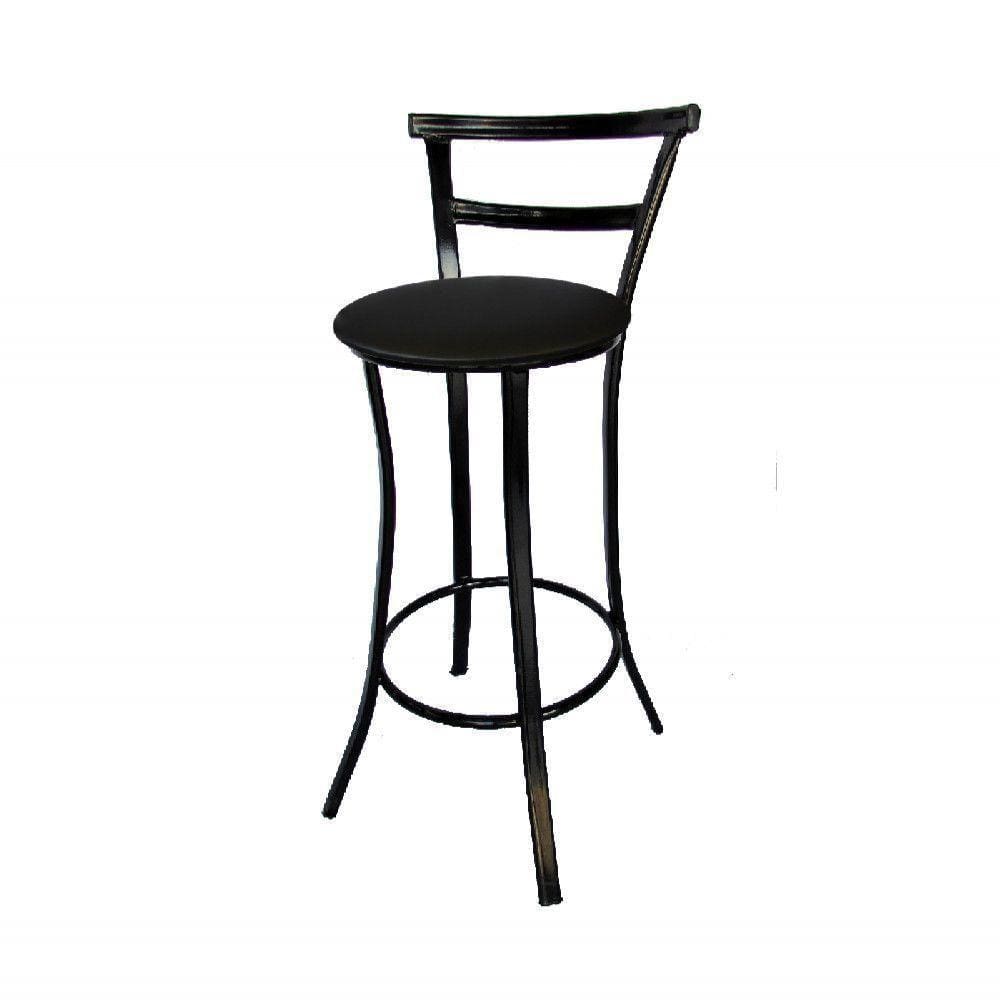 Banqueta Bar Prime 97cm X 42cm X 37 Cm Aço Preto Utilaço Preto