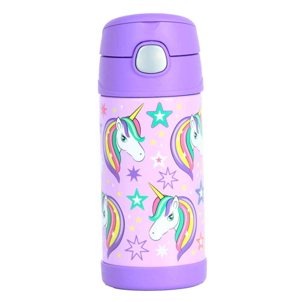 Garrafa Térmica Infantil Thermos Foogo Kids 355Ml Unicórnio