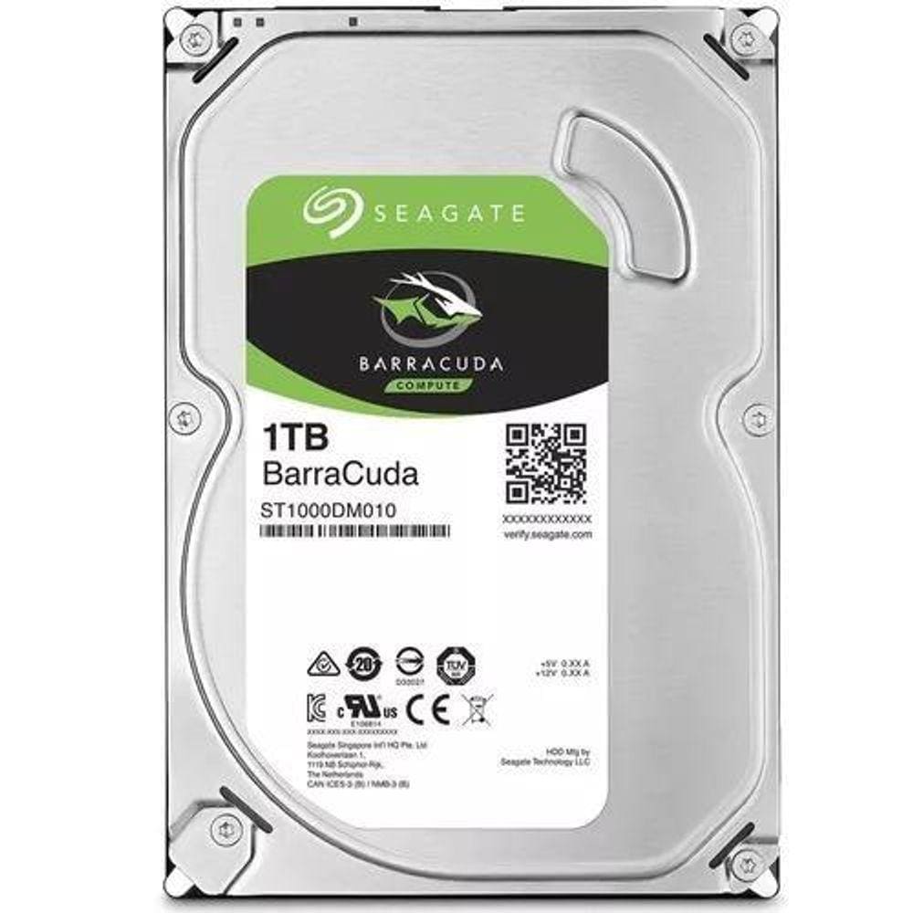 Hd Seagate 1Tb Barracuda Sata 3 7200Rpm 3.5 - St1000Dm010