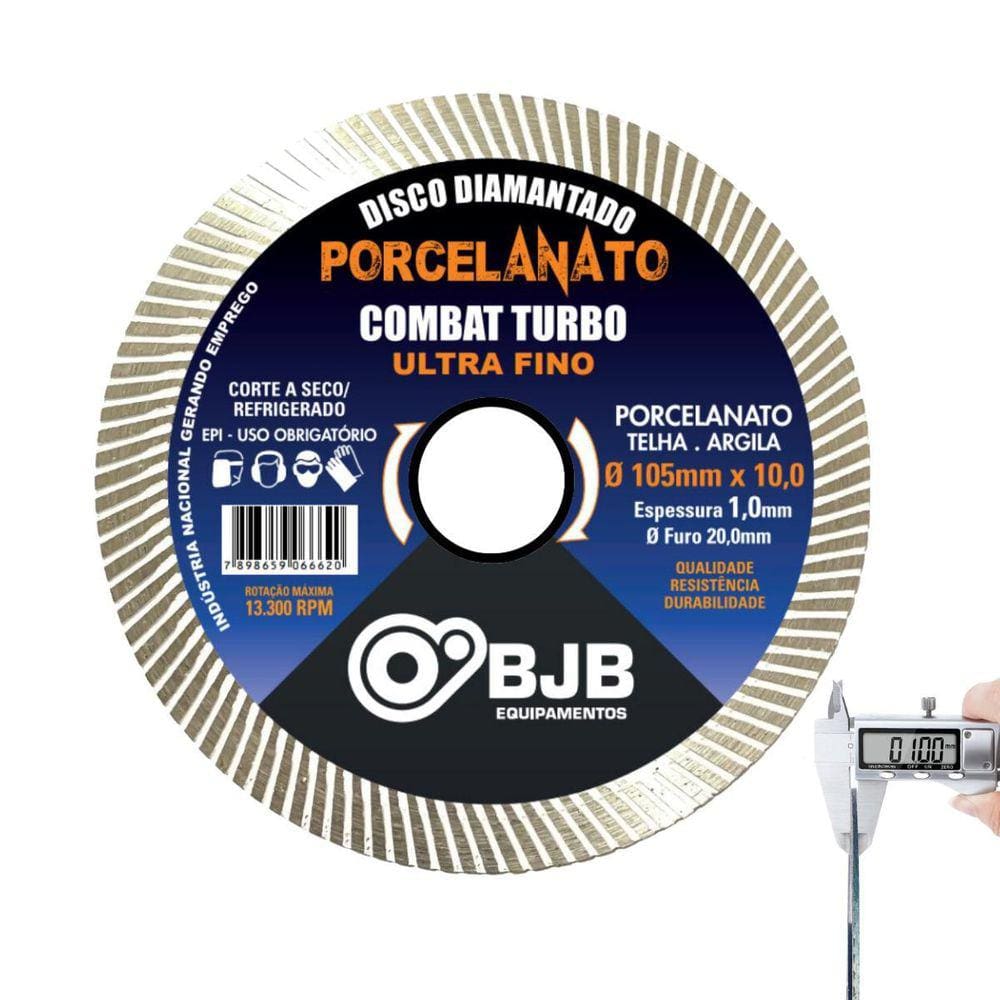 Disco De Porcelanato Fino 105Mm Para Makita Corte Preciso