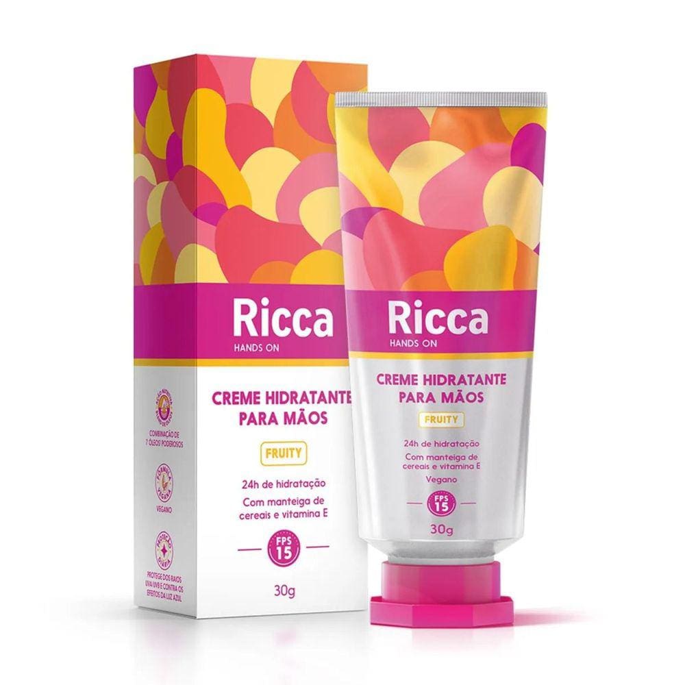 Creme Desodorante Hidratante Maos Fps15 Fruity - Ricca 2809