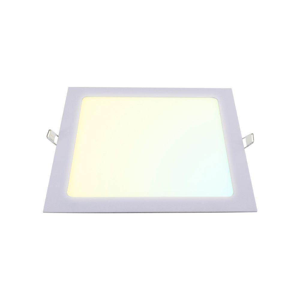 Painel Led Smart Taschibra Wi-fi Quadrado Embutir 18w 2700k+6500k Bivolt