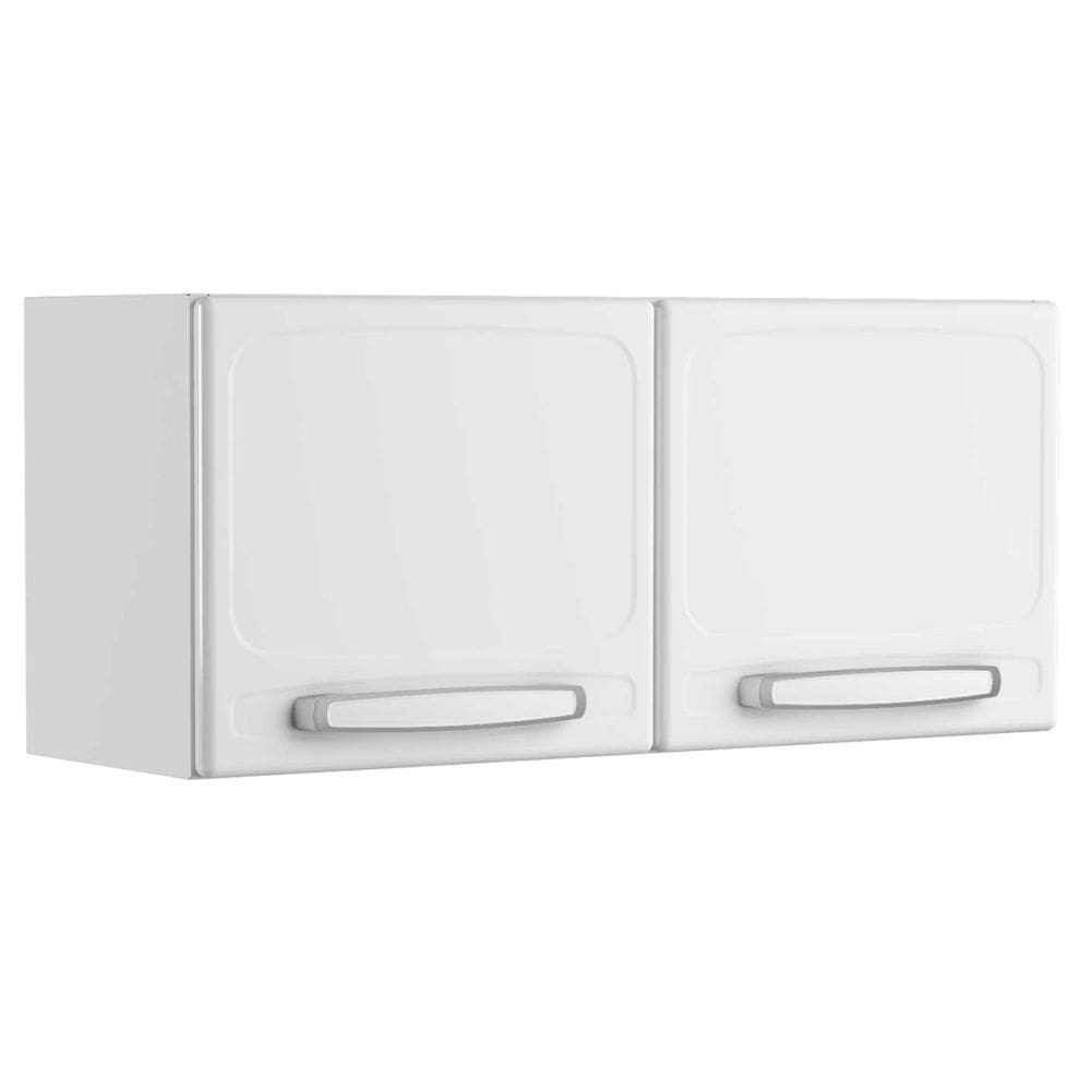 Armário Duplo Bertolini para Refrigerador Geladeira Evidence Aço 80 cm 2 portas - Branco