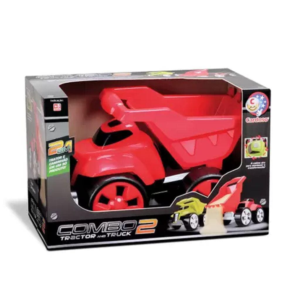 Combo 2 Construction Vermelho - Cardoso Toys