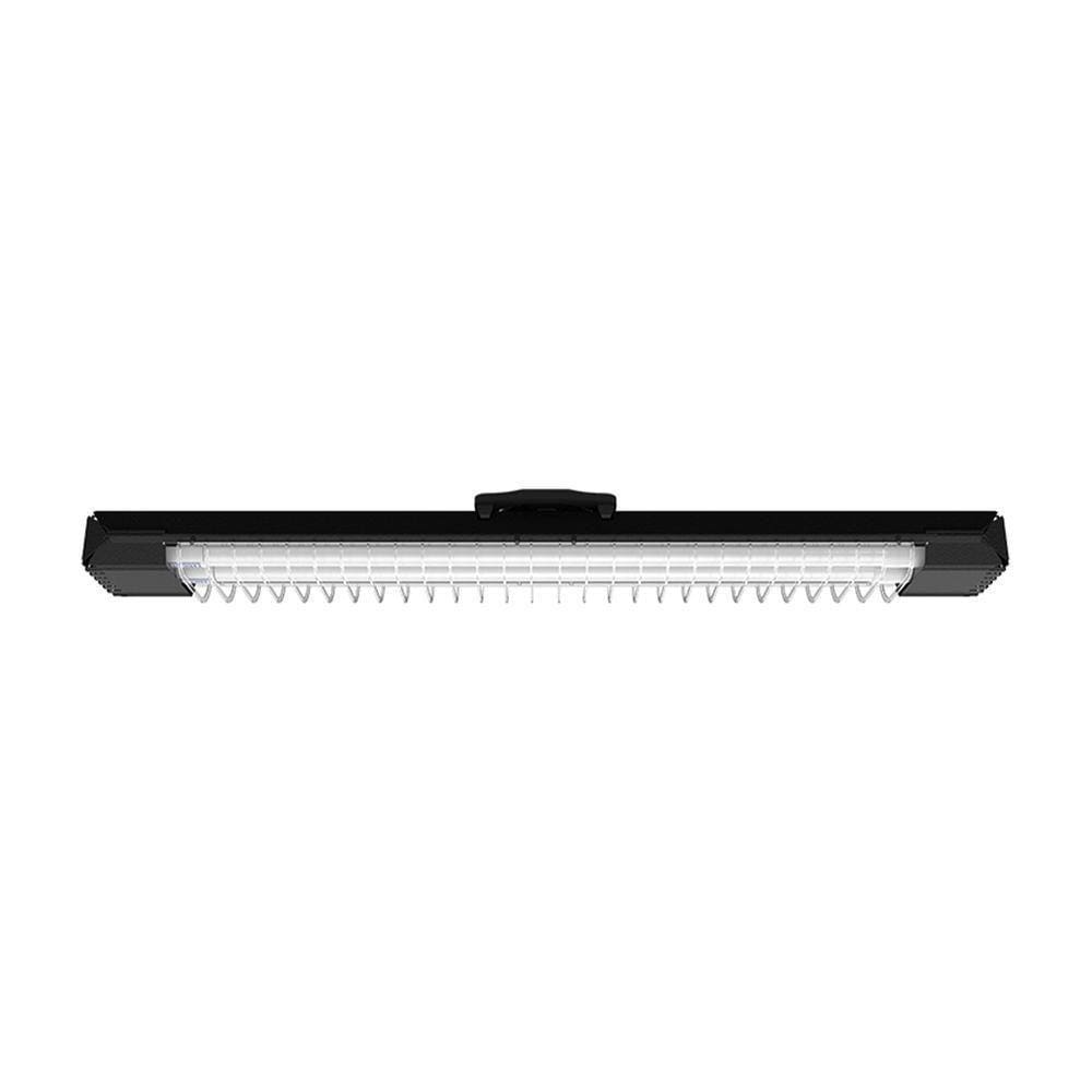 Luminária Calha Lumifácil 60cm Com Lâmpadas 4000k Preto