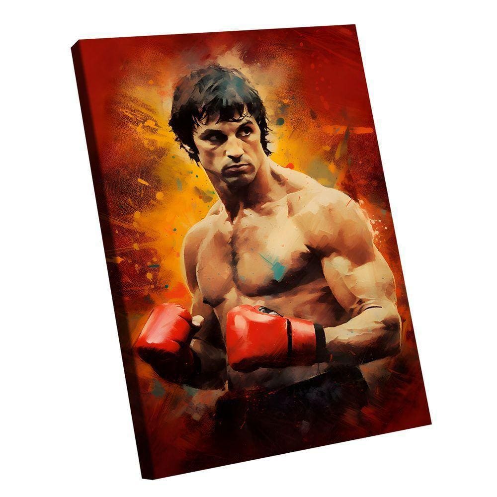 Quadro Rocky Balboa Pintura -- Br Artes
