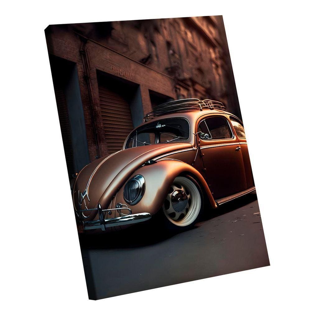 Quadro Fusca Gold -- Br Artes