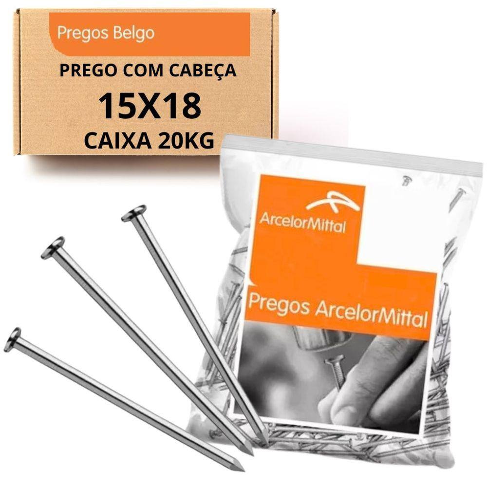 Prego Com Cabeca 15X18 20Kg Belgo