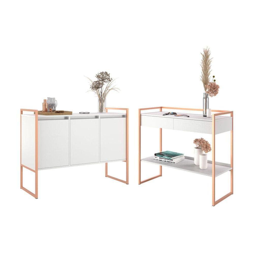Conjunto para Sala Buffet e Aparador Estilo Industrial