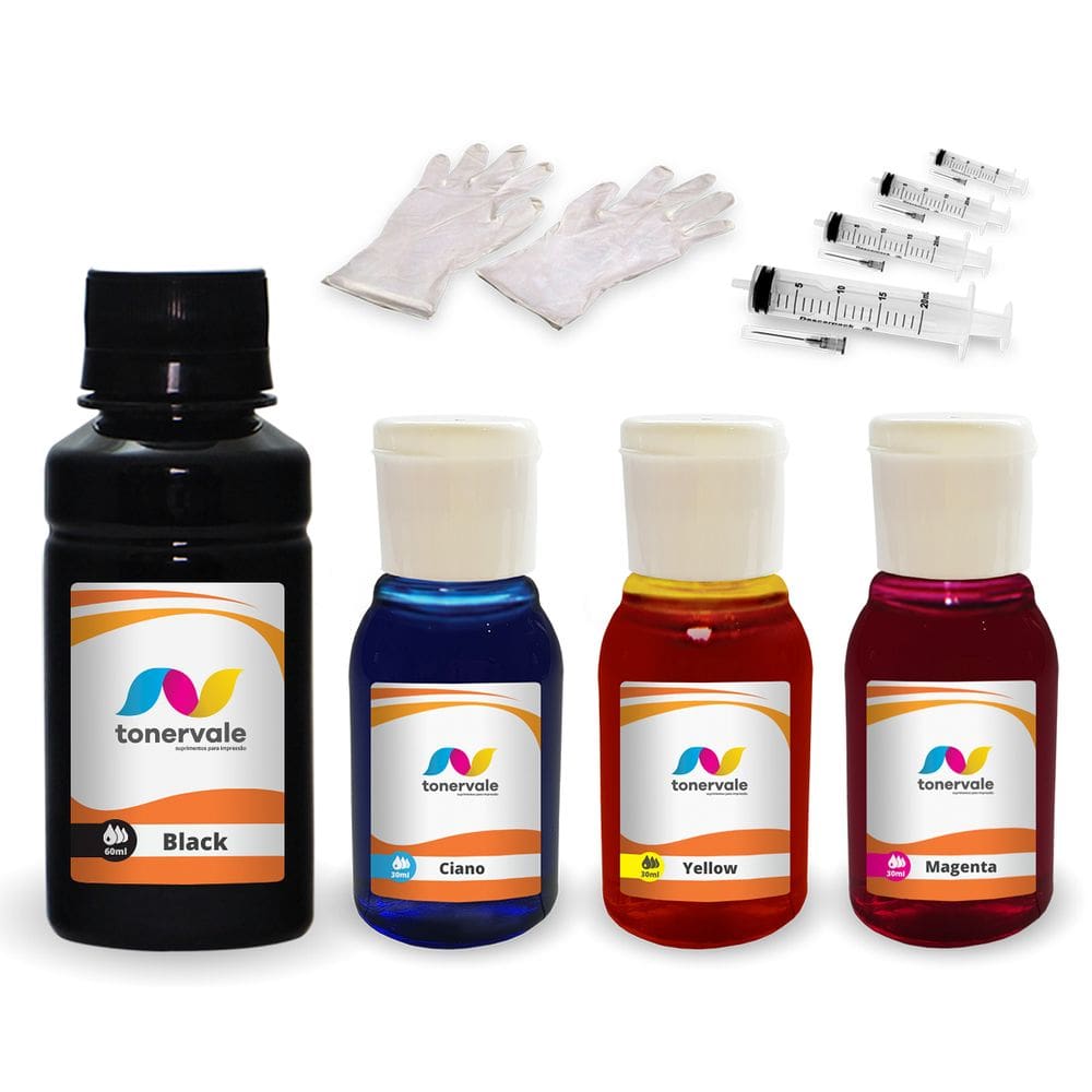 kit Tinta Para Impressora J510a 122xl recarga econômica