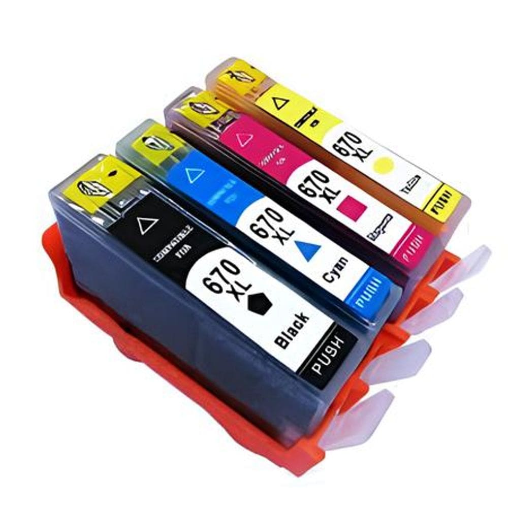 Kit Cartucho Para Impressora 5525 670xl compatível