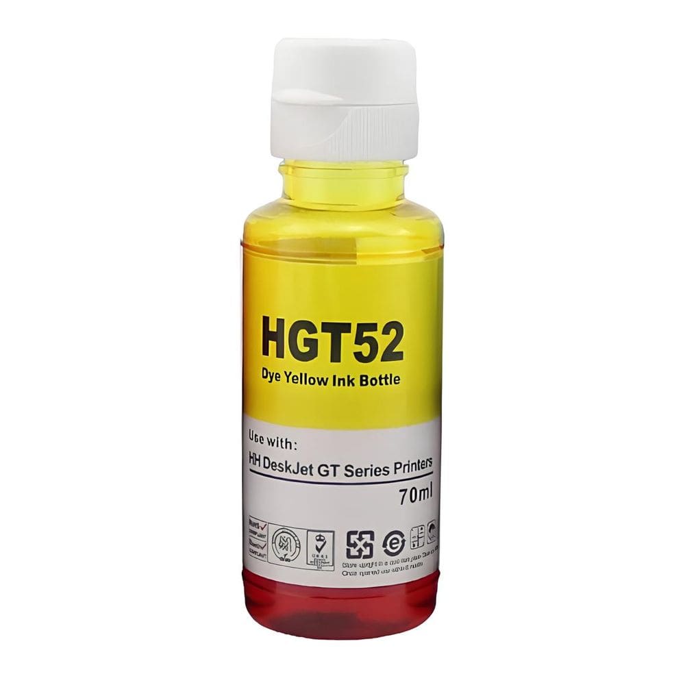 Refil de Tinta Compatível Para Impressora GT 5810 GT52xl - M0H56AL Yellow