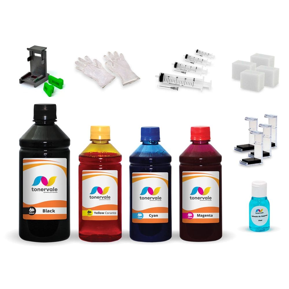 Kit 4 Tinta Para Impressora 1115 664 1,25 Litros