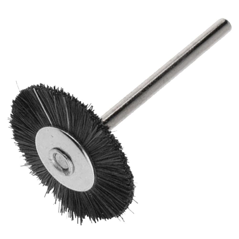 Escova Circular De Nylon 22Mm Haste 3Mm Para Micro Retífica