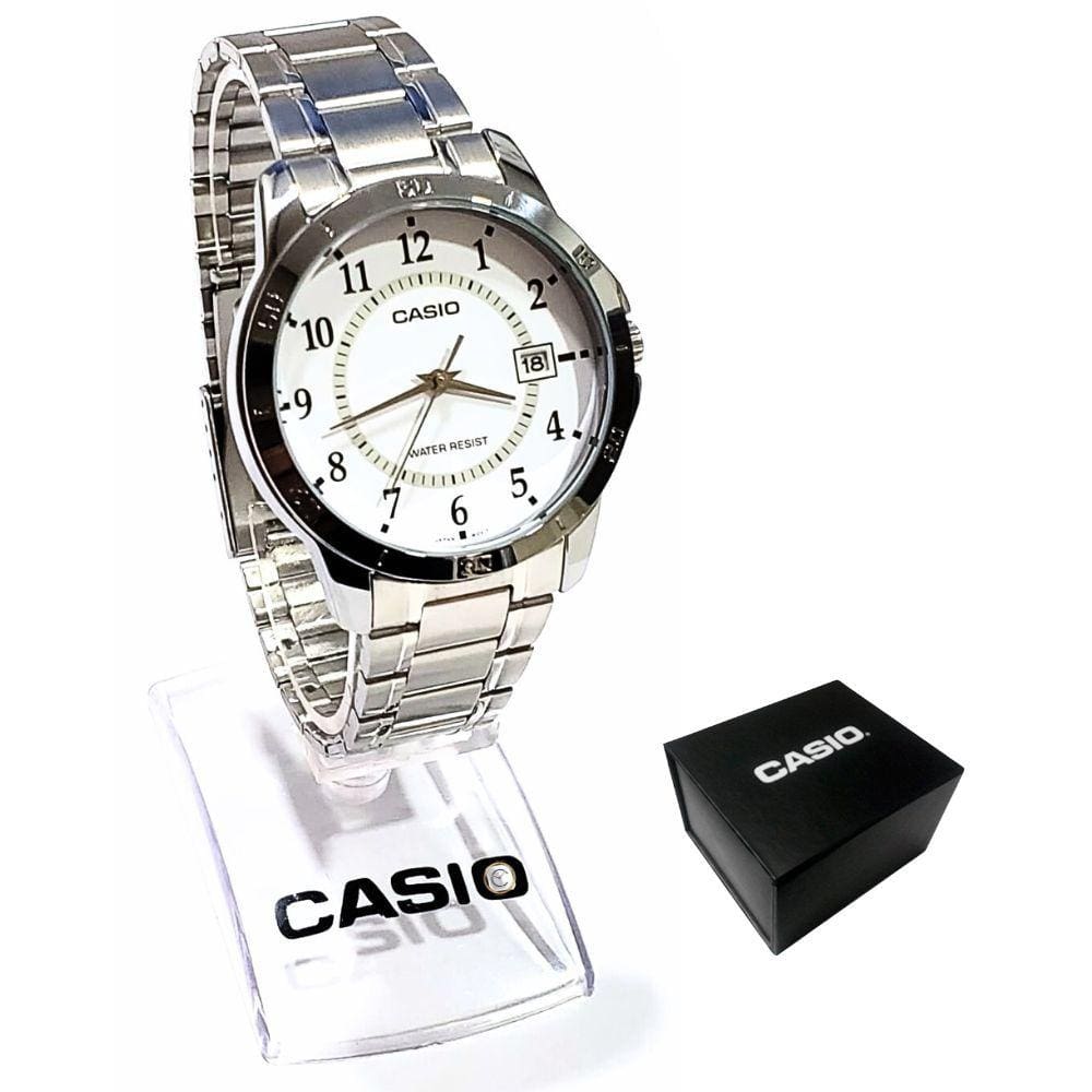 Relógio Casio Masculino Analógico Prateado MTP-V004D-7BUDF