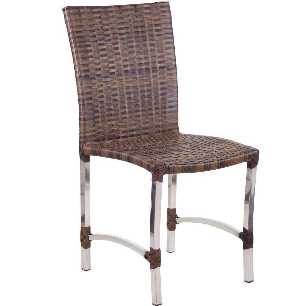 Cadeira Cannes Em Alumínio Trama Argila