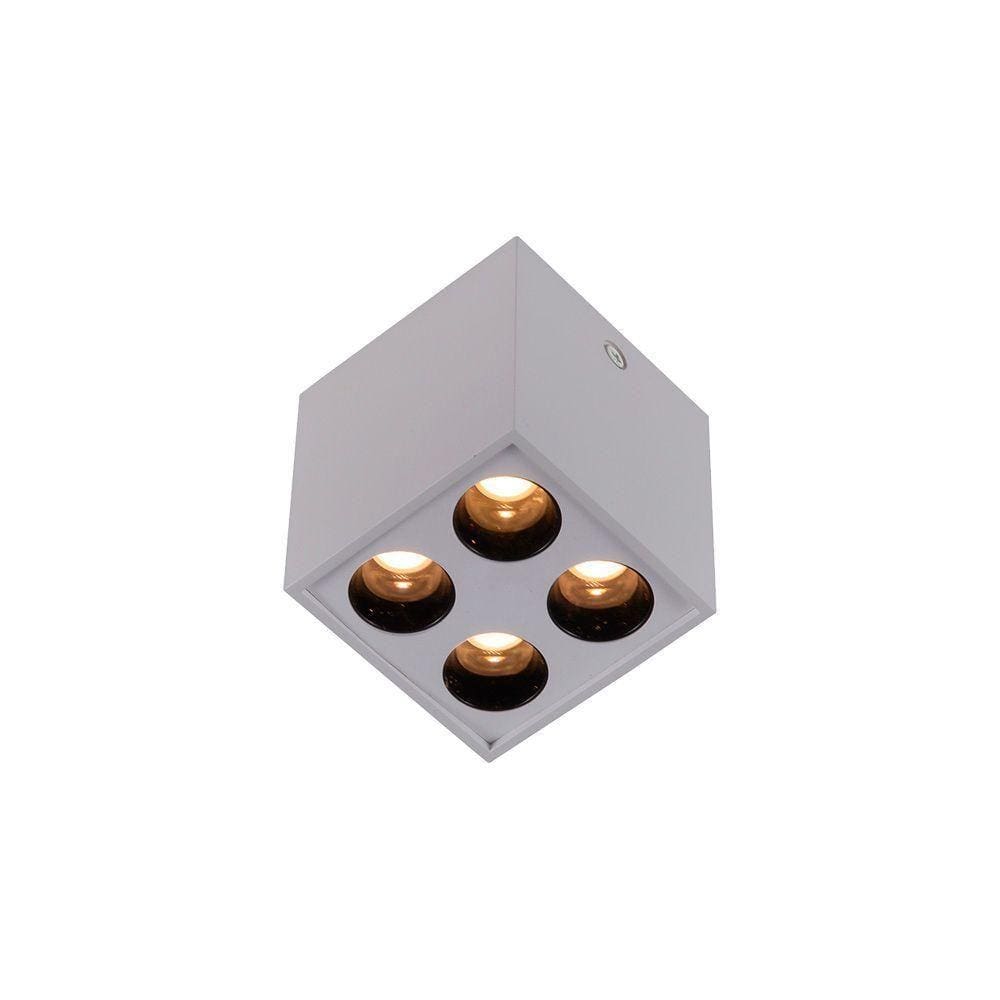 Spot De Sobrepor Nordecor Powerus Led 8w Bivolt 3000k Luz Amarela