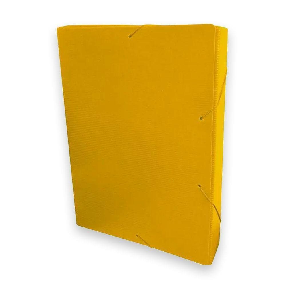 Pasta Aba Elástico Oficio 3,5Cm Amarelo Dello