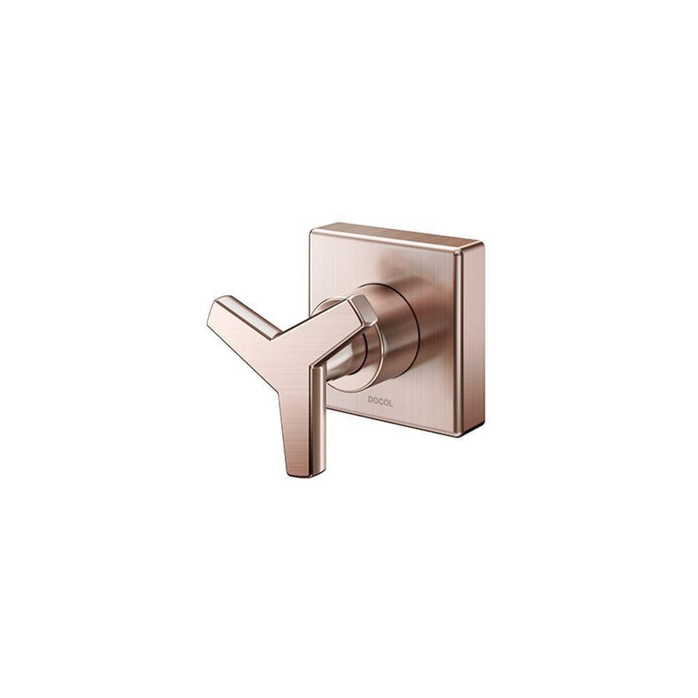Acabamento Para Registro Docol City 877169 Docolbase 1-2”, 3-4” E 1” Cobre Escovado