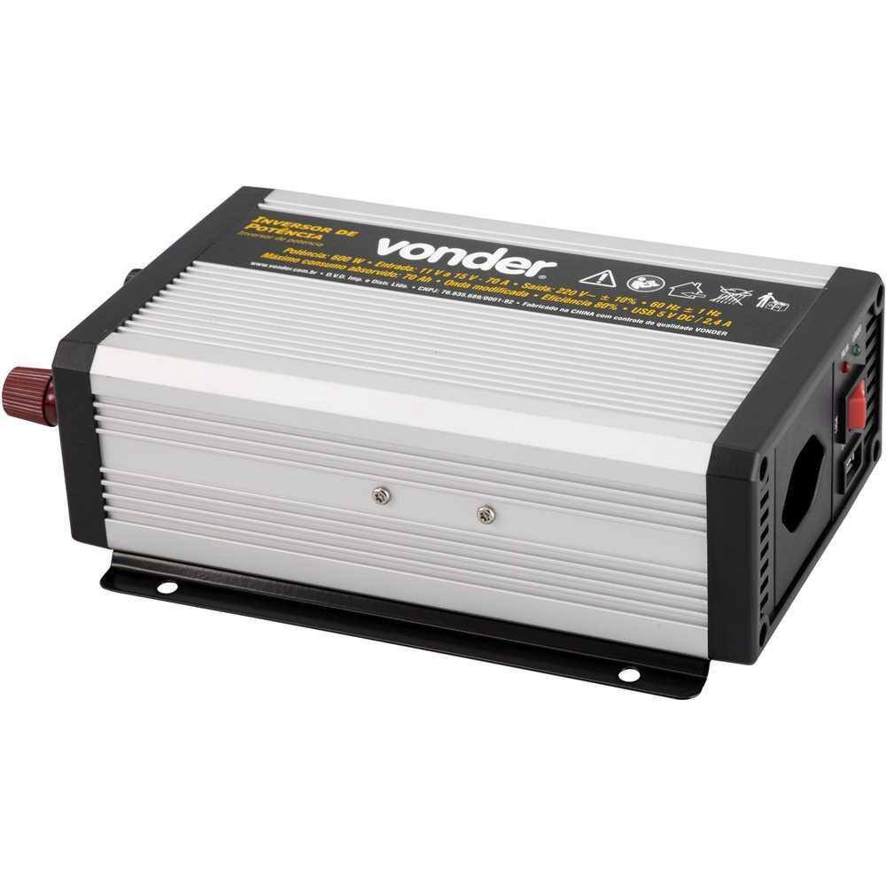 Inversor De Potencia 600W 12V Para 220V Vonder