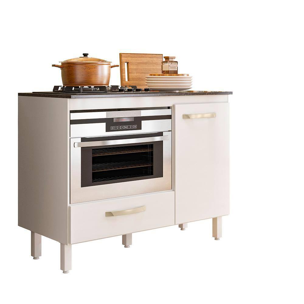 Balcão para Cooktop 1 Porta 1 Gaveta Jatobá