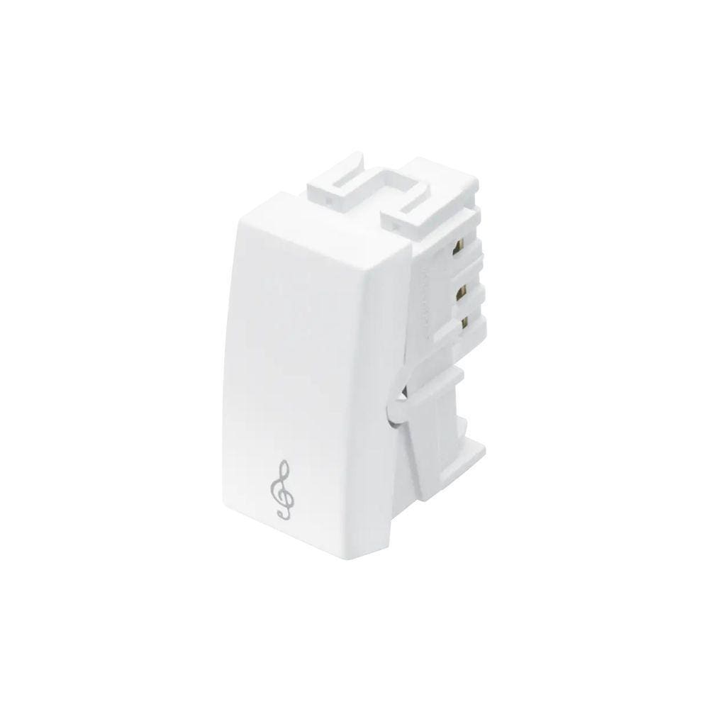 Módulo Pulsador Para Campainha Fame Habitat 16a Branco