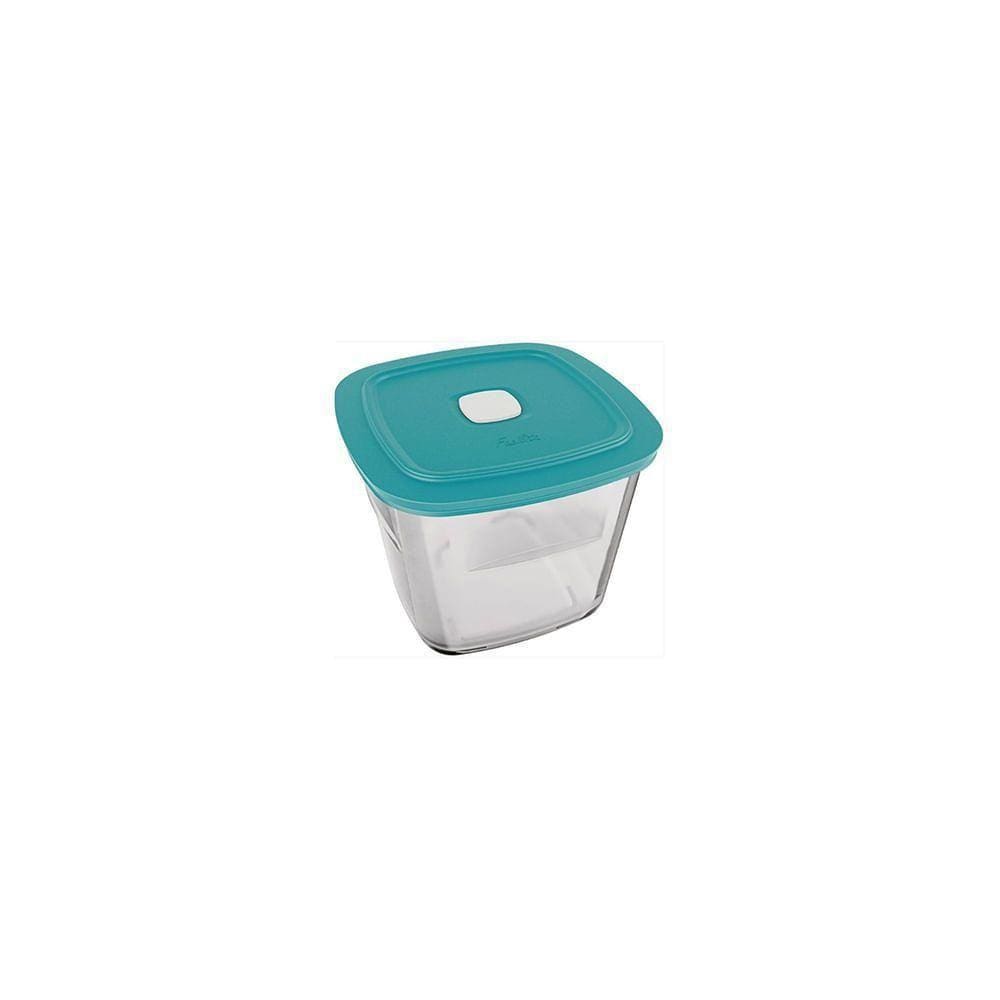 Pote Alto Facilita Vap Quadrado Com Tampa Plástica Azul 1l - Marinex