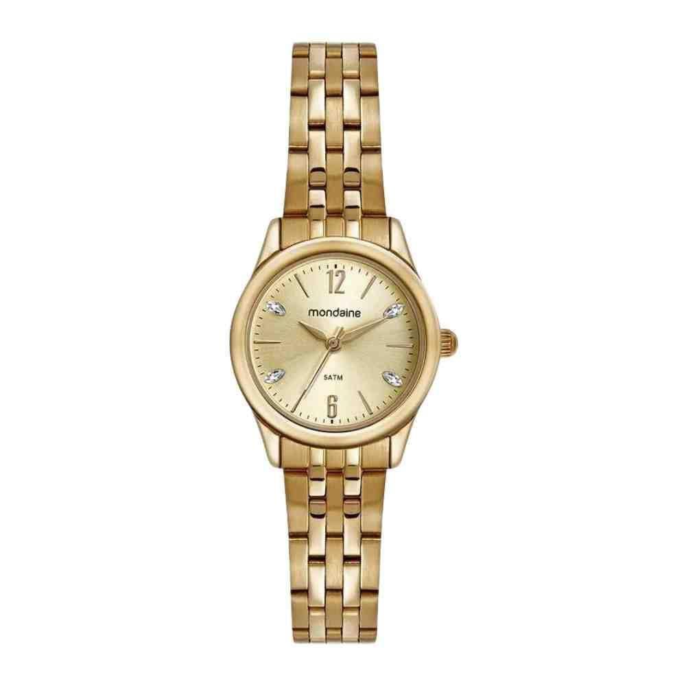 Relógio Mondaine Cristais Dourado Feminino 32587Lpmvde1