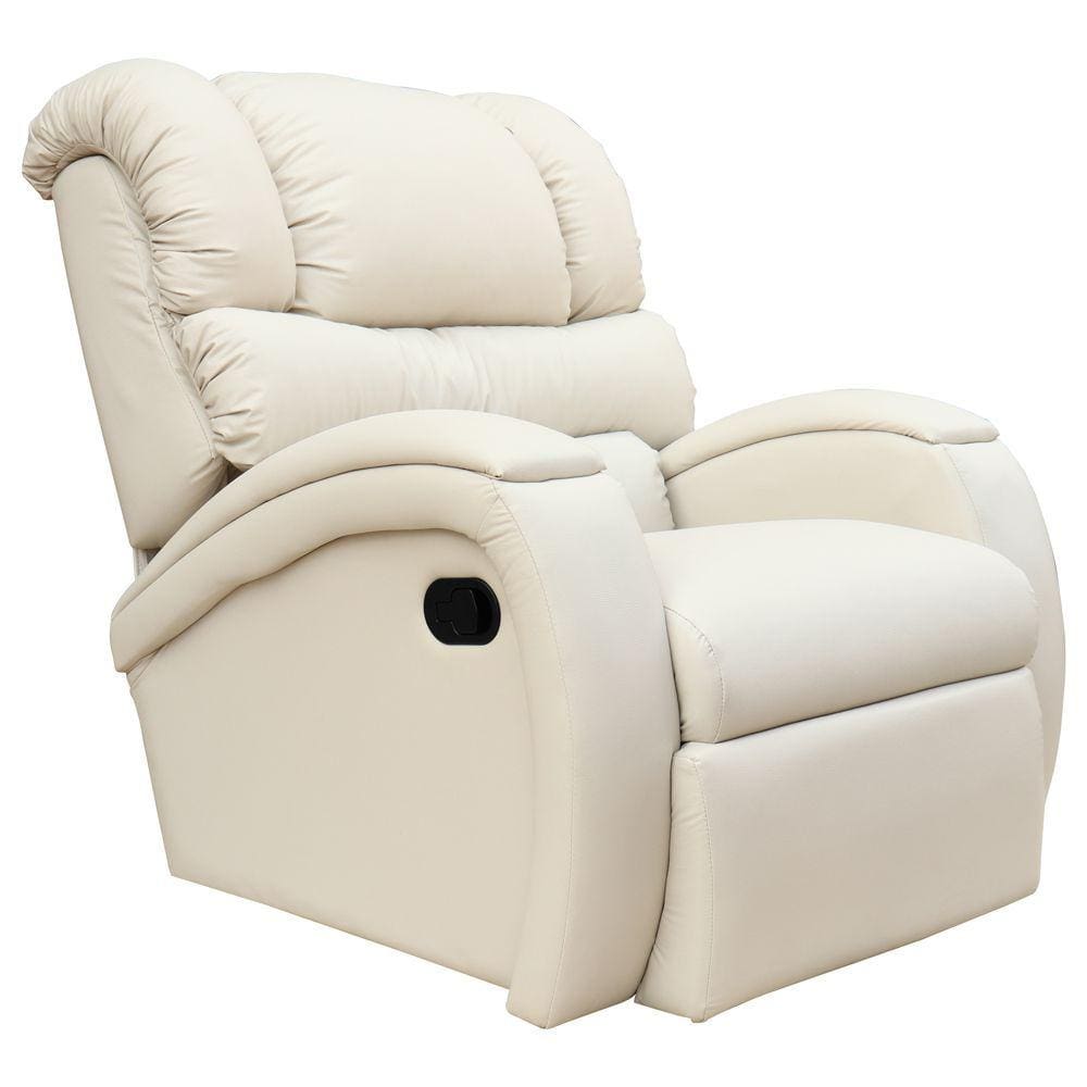 Poltrona do Papai Reclinável Giratória Balanço Zero Wall Biorne F05 Corano Bege - Lyam Decor