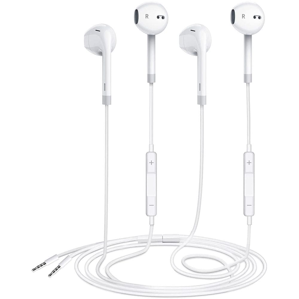 Earbuds Fones de ouvido com fio Zetuti com microfone e plugue de 3,5 mm
