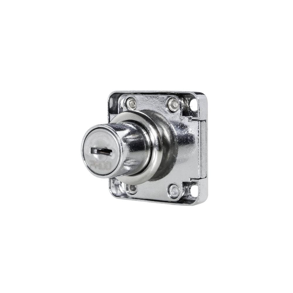 Fechadura Sobrepor Quadra Para Gaveta FQSG-22 Cromado Prata