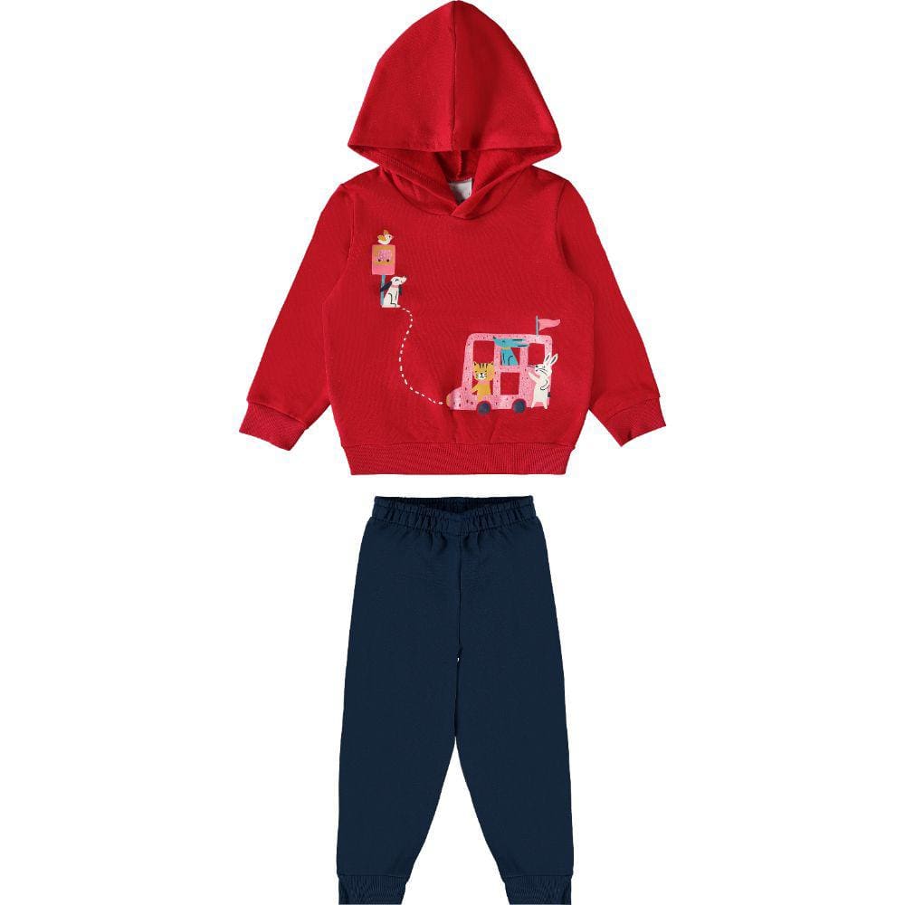 Conjunto Moletom Infantil Menina 1/3 Malwee Ref. 116621
