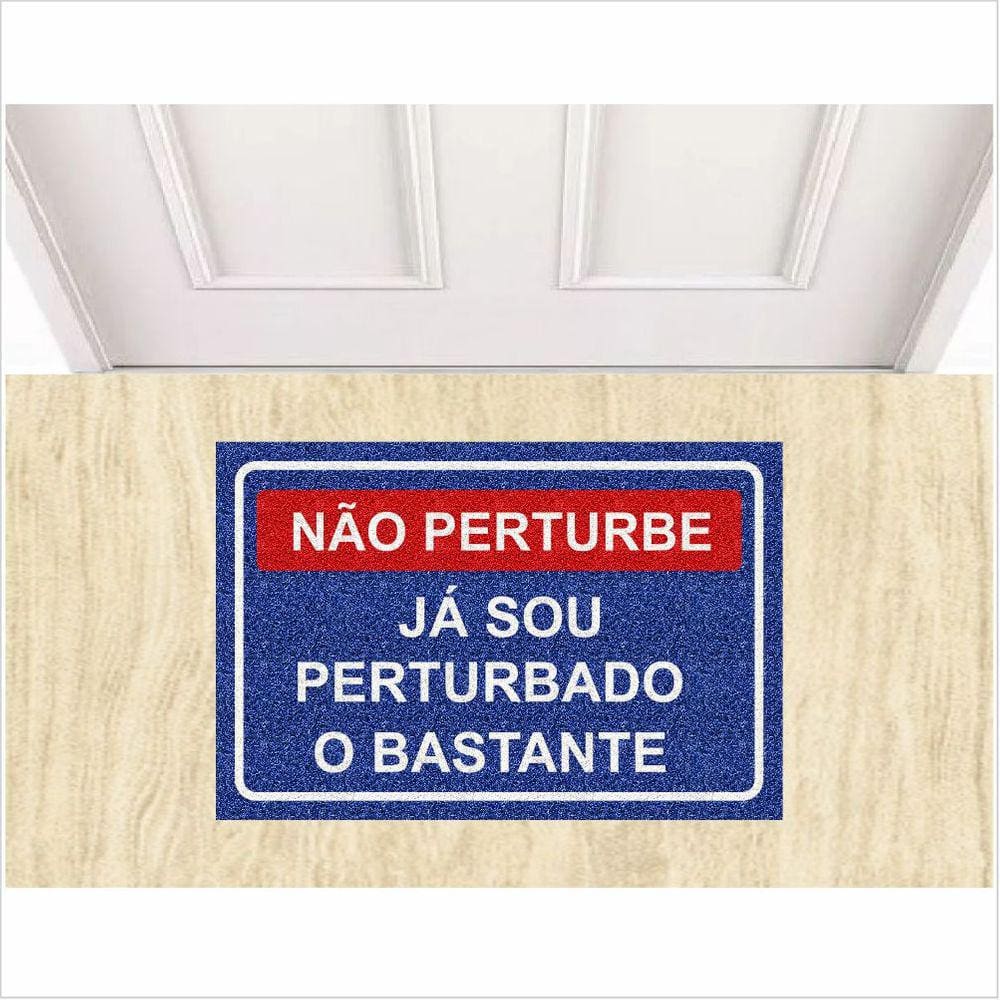 Tapete Vinil Decoração Já Sou Perturbado o Bastante 60X40 cm