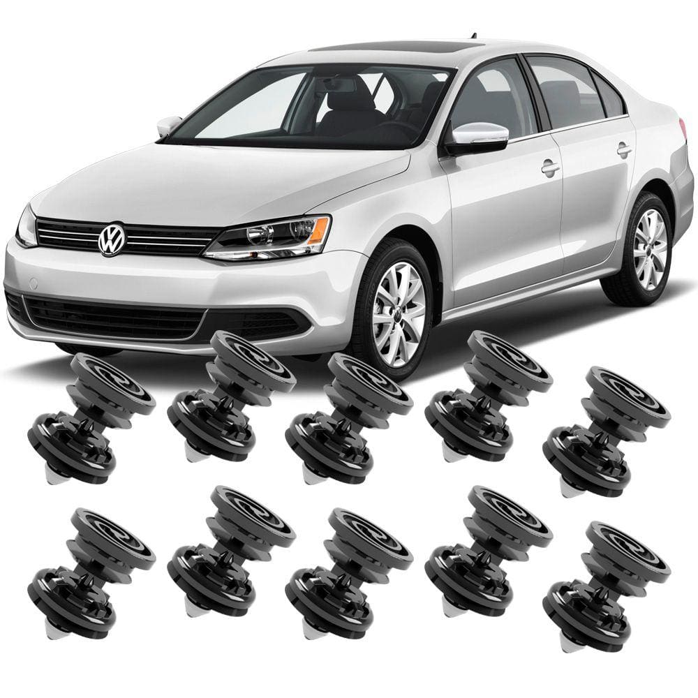 Kit 10 Grampos Presilhas Para Forro Porta Jetta 2011 2012 2013 2014 2015 2016 2017 2018 2019