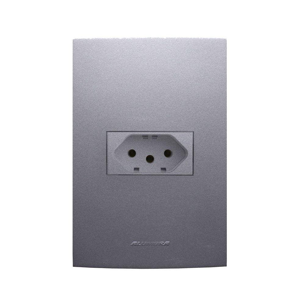 Tomada 10A com Placa 4X2 Inova Pro Class Alumbra