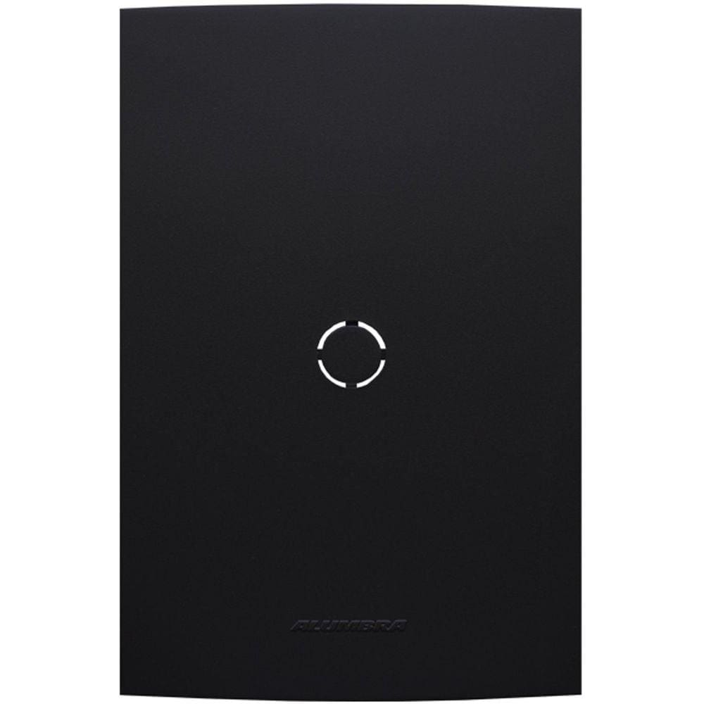 Placa 4X2 com Suporte Para Cega Saída De Fio Inova Pro Class Alumbra Preto Ébano