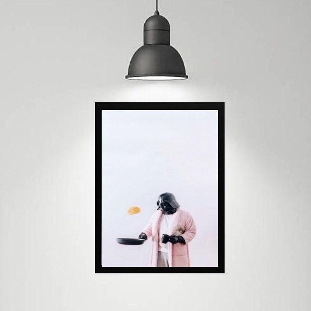 Quadro Divertido Cozinha Darth 45X34Cm