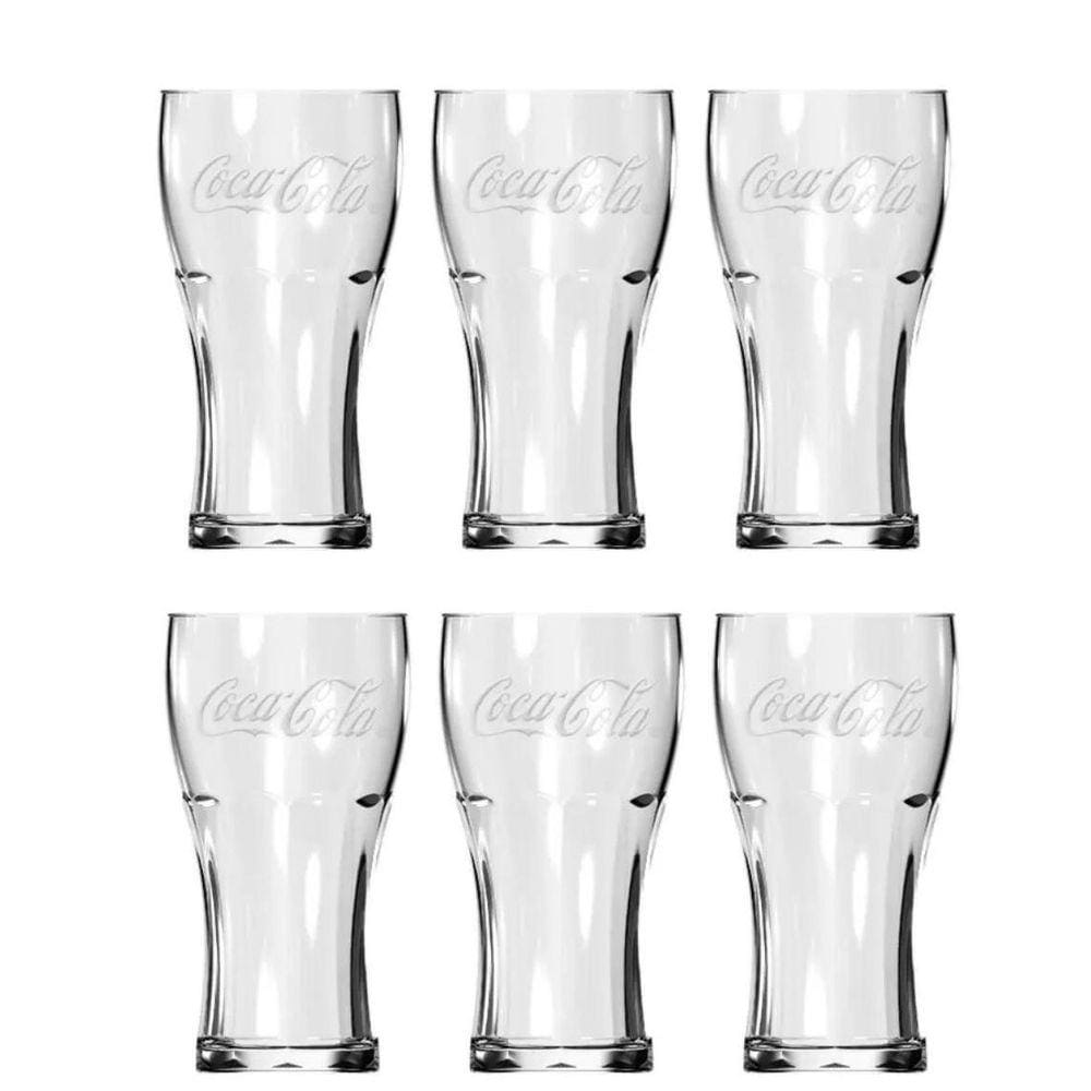 Jogo De Copos Contour Coca Cola Nadir Copo 470Ml - 6 Unid