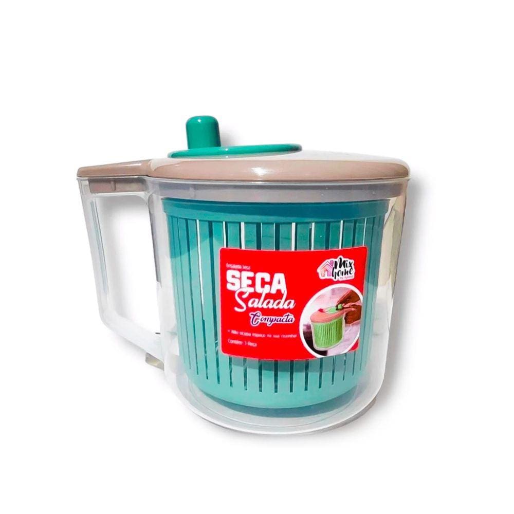 Seca Salada Centrífuga Secadora De Folhas Manual - Verde
