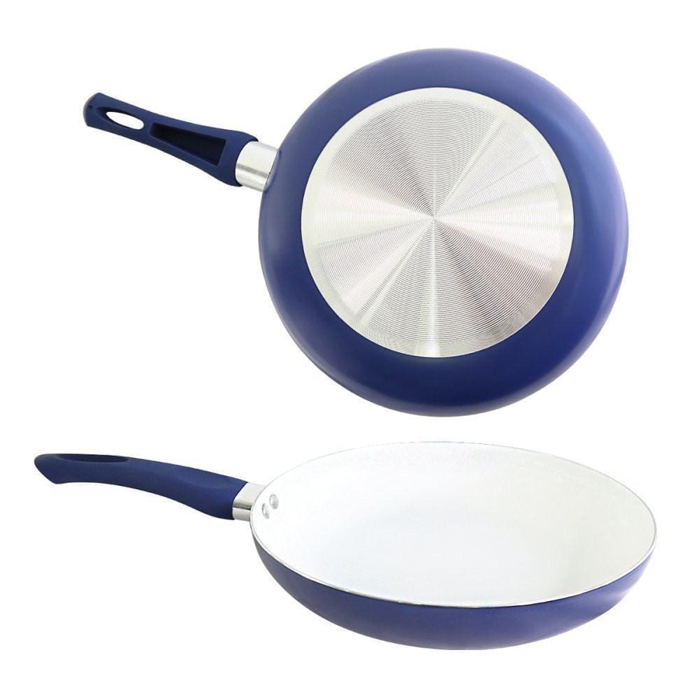 Frigideira Em Alumínio Com Revestimento Cerâmico 26Cm Azul