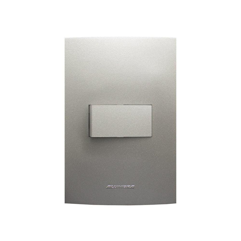 Módulo Interruptor Simples com Placa 4X2 Inova Pro Class Alumbra Titanium