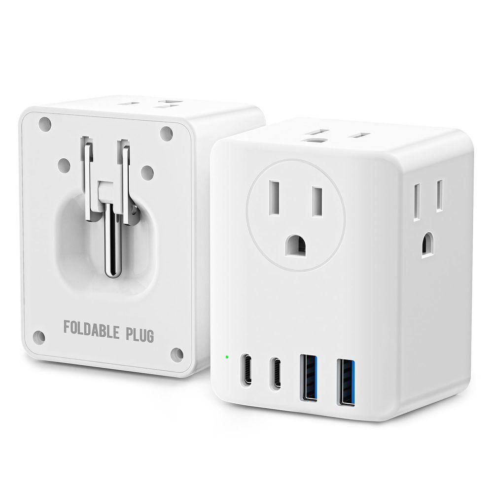 Extensor de saída Kakyanill Cruise Essentials com USB 4 AC 4 US