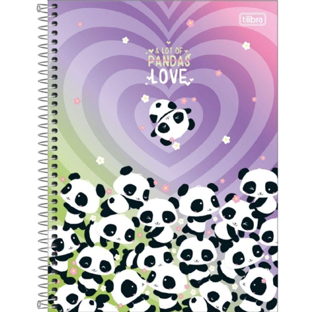 Caderno Universitário Capa Dura 10 Matérias 160 Folhas Lovely Friend Tilibra