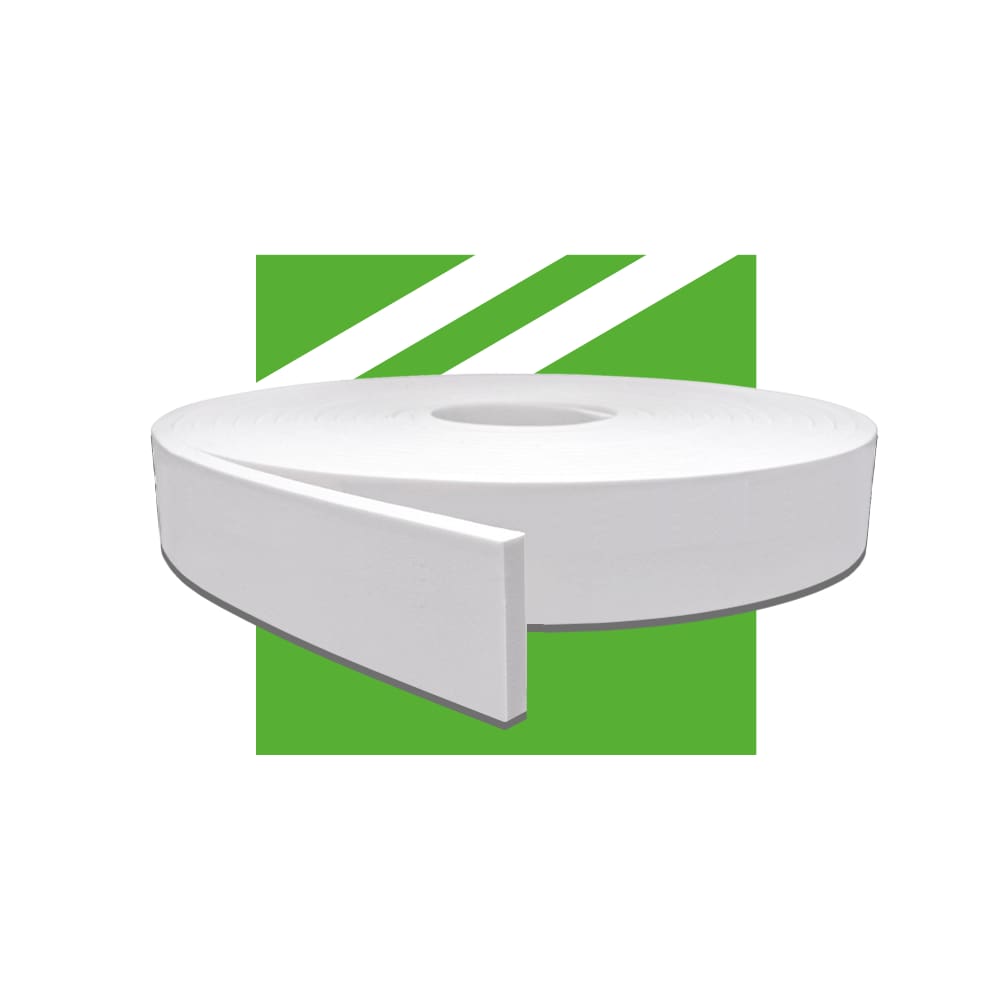 Rodapé de EVA Autocolante Branco 5,0cm x 1,5cm RP43 - 9m Segunda Linha