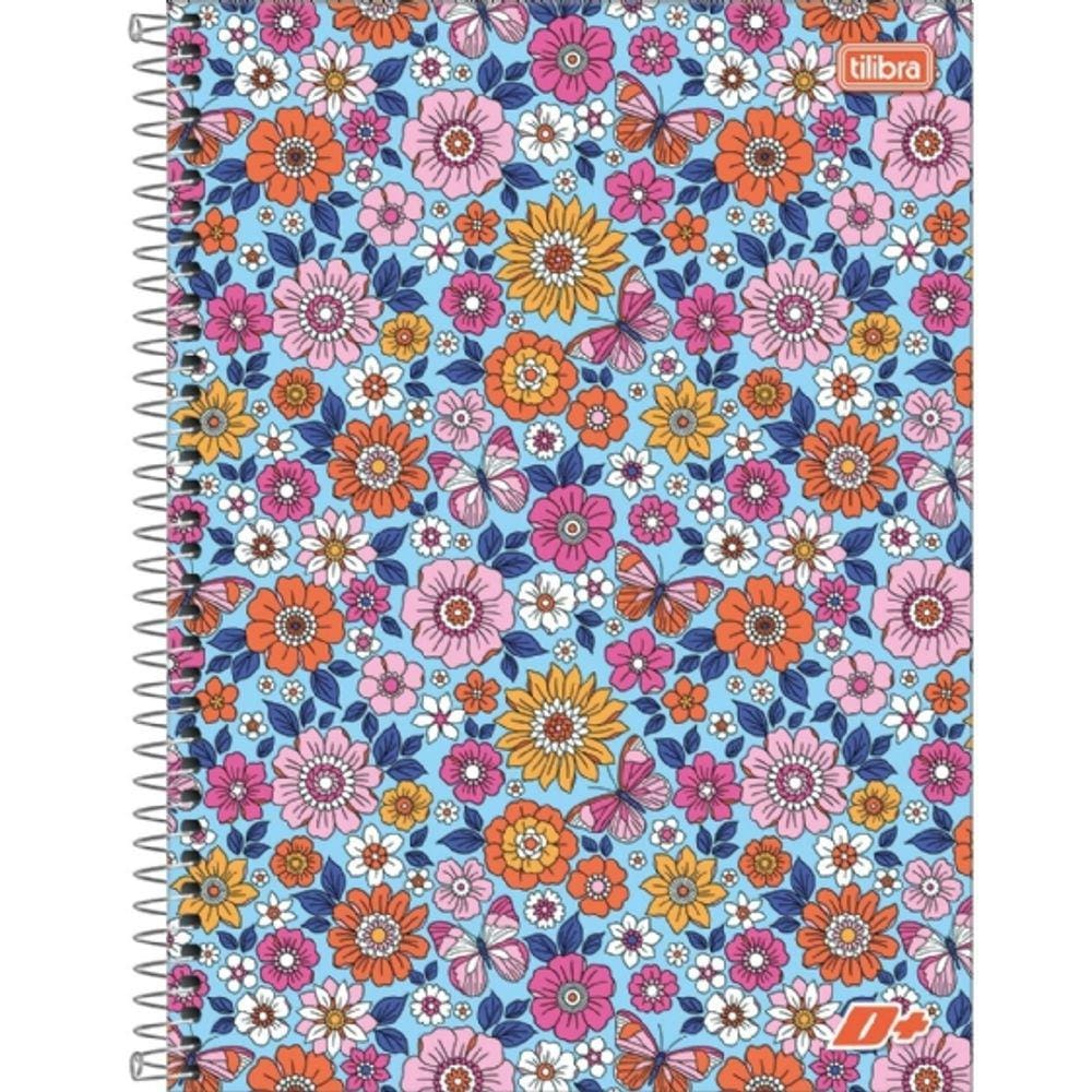 Caderno Universitário Capa Dura D+ Feminino 1 Matéria 96 Folhas Tilibra
